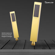 Breezo Single Flow Stainless Steel 304 Grade Hand Shower (Gold)